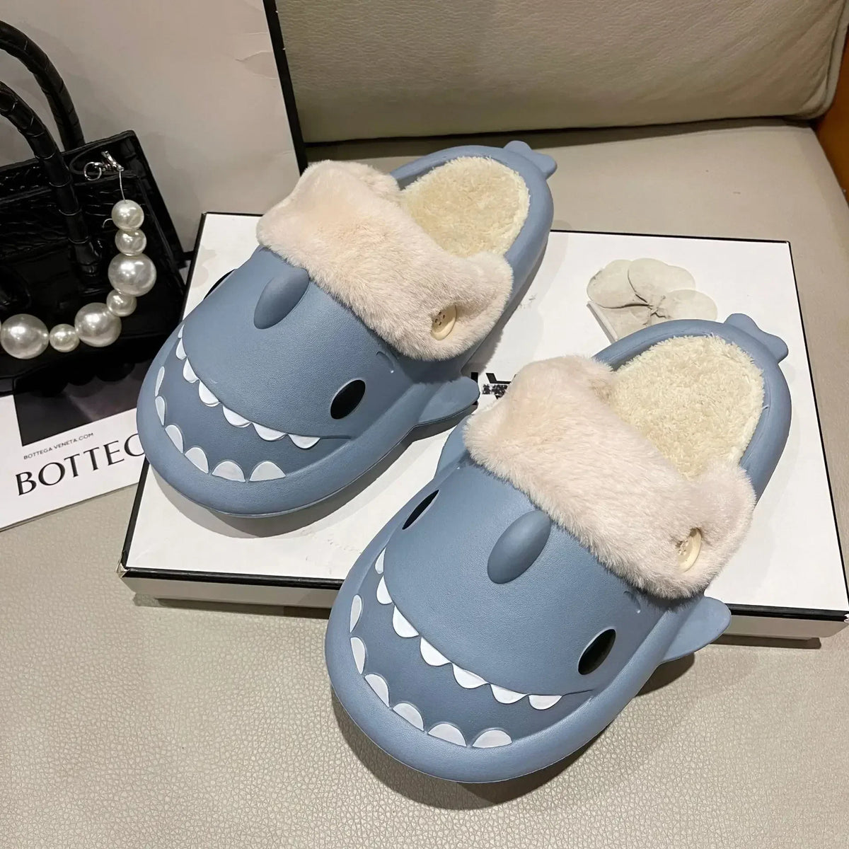 Comfy Shark Foot Slippers for Men and Women