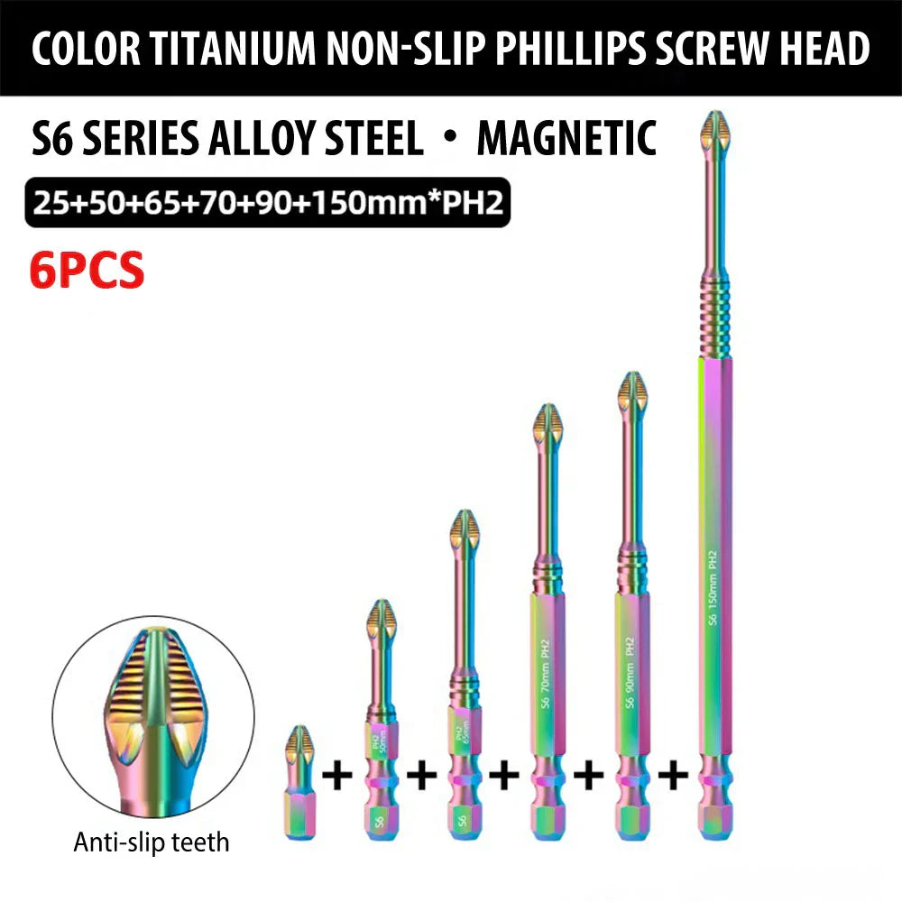 Strong Titanium Magnetic Screwdriver Bit