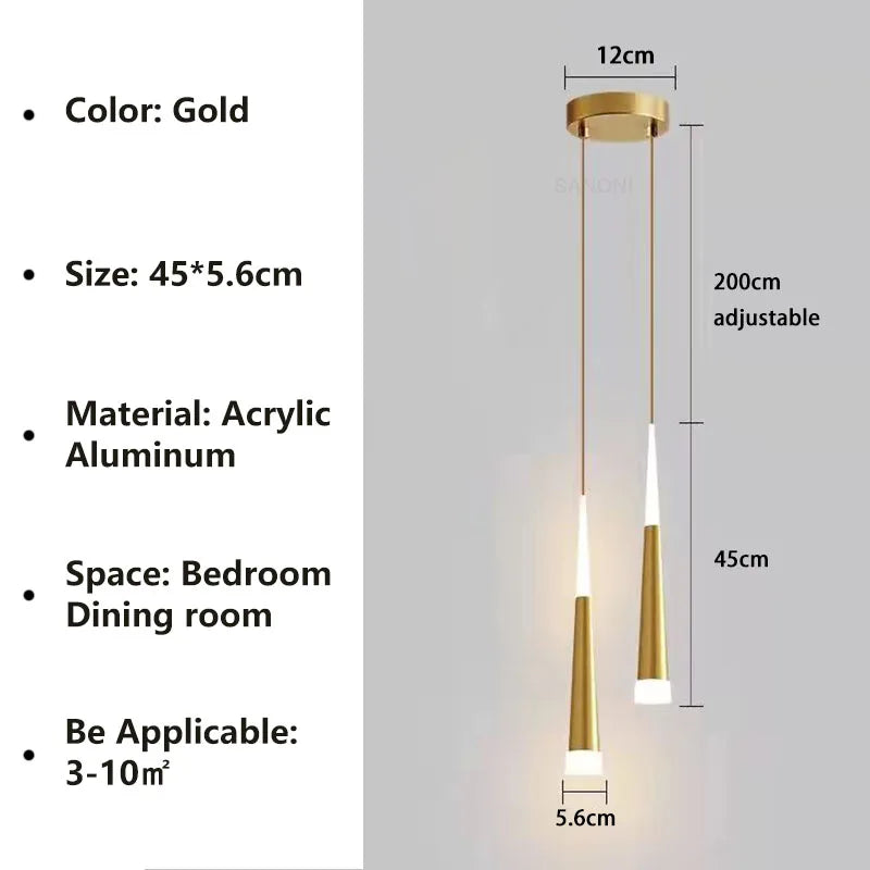 Stylish Hanging LED Pendant Light Fixture
