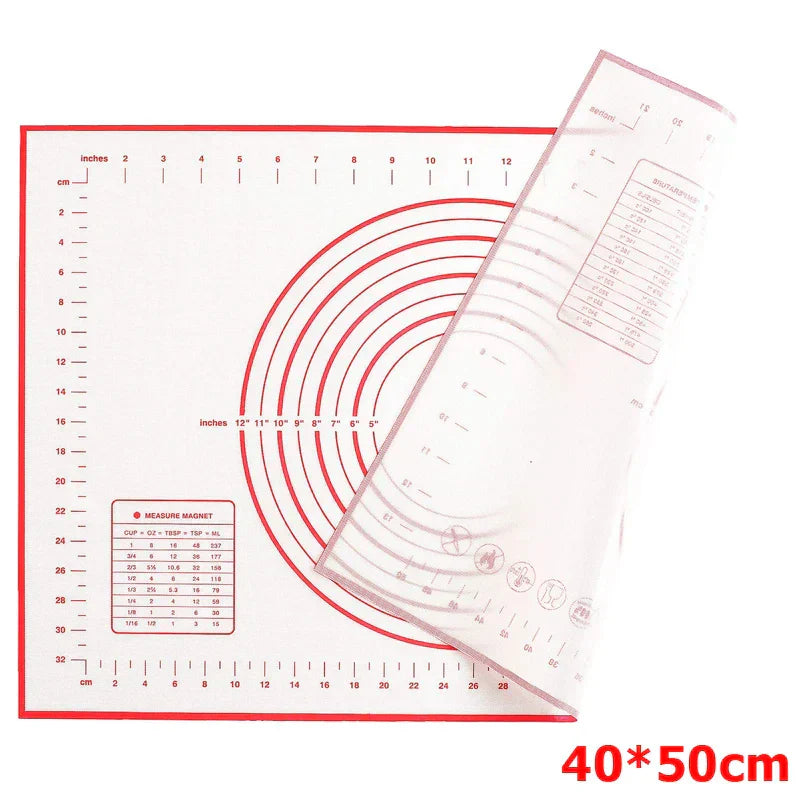 Easy Clean Silicone Baking Mat with Measure Marks