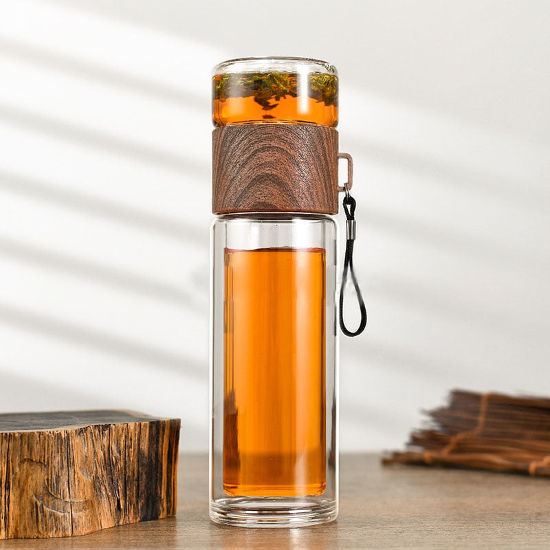 Insulated 2 in 1 Smart Tea Travel Mug Bottle