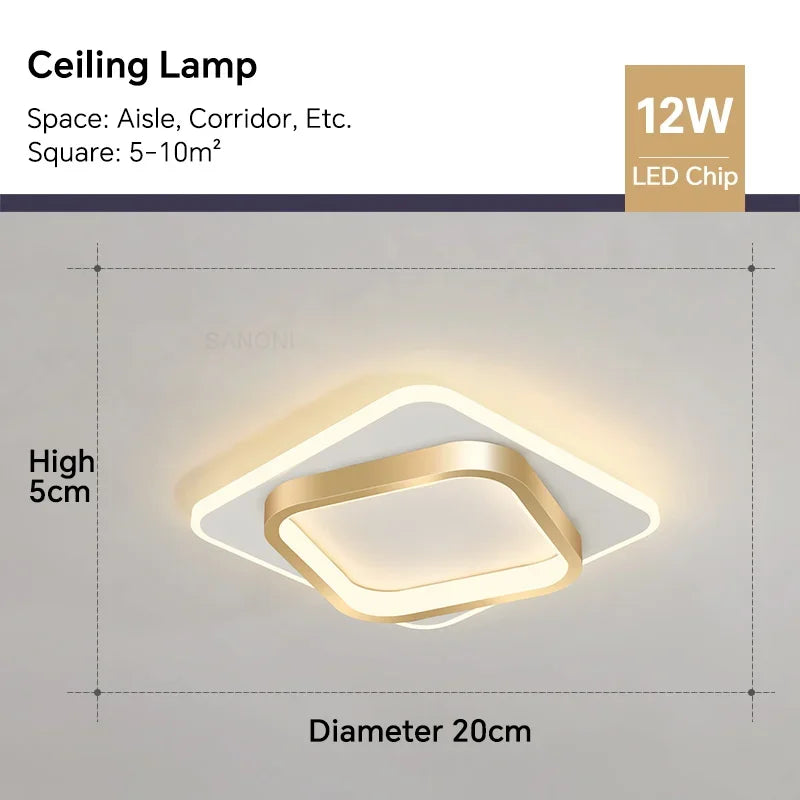 Stylish LED Hanging Ceiling Light Fixture