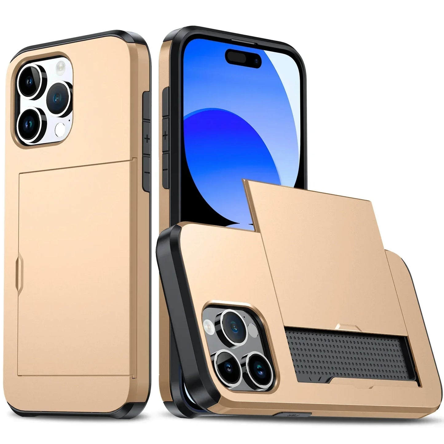 Thin Phone Case with Card Slot for iPhone 11
