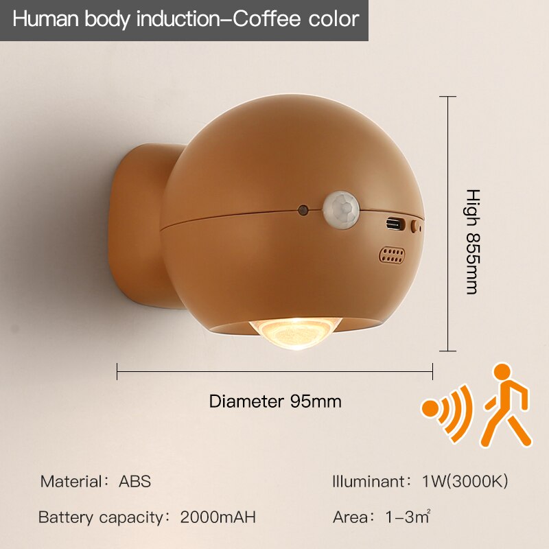 Smart Automatic Rechargeable Wall Light
