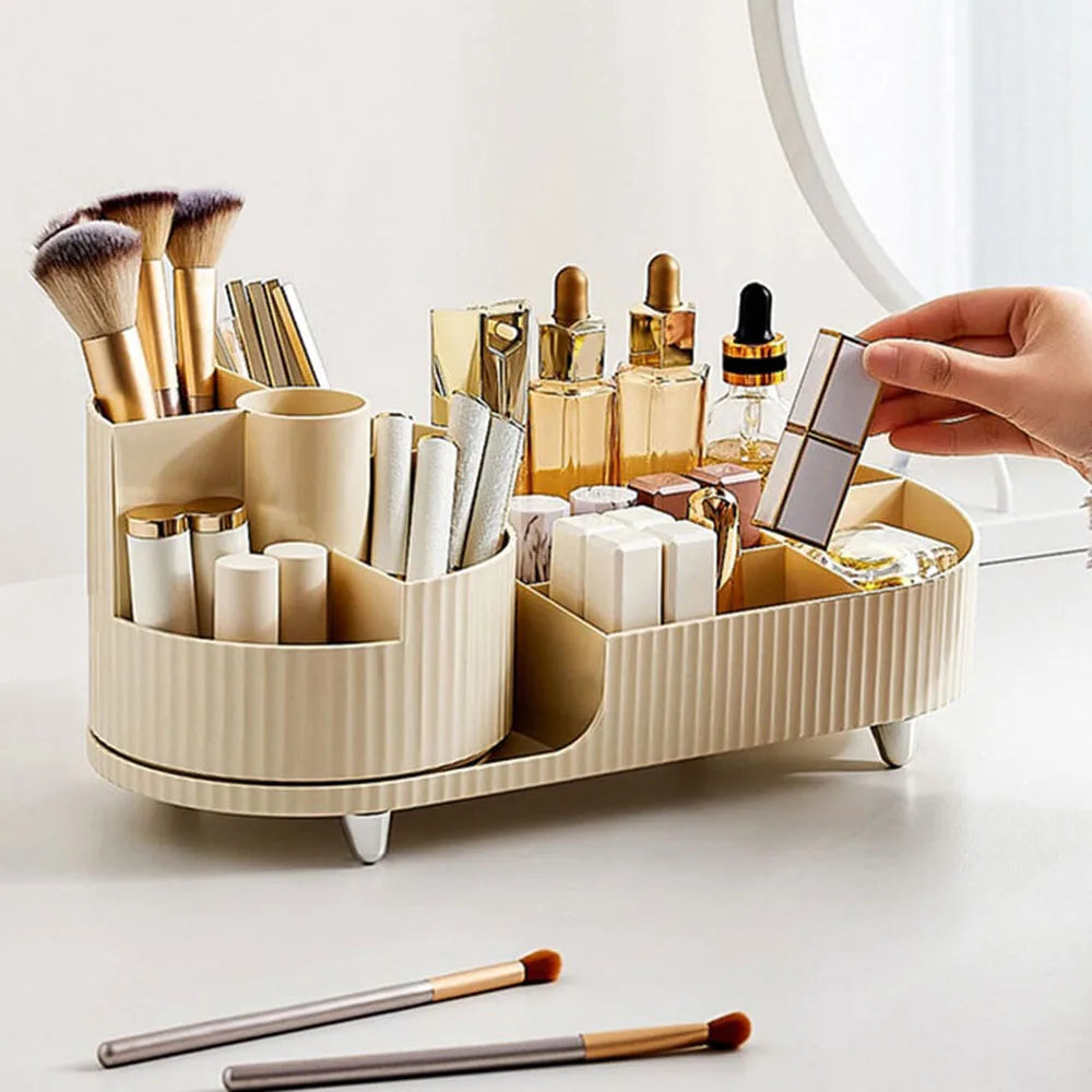 Premium Beauty Storage with Compact Rotating Case