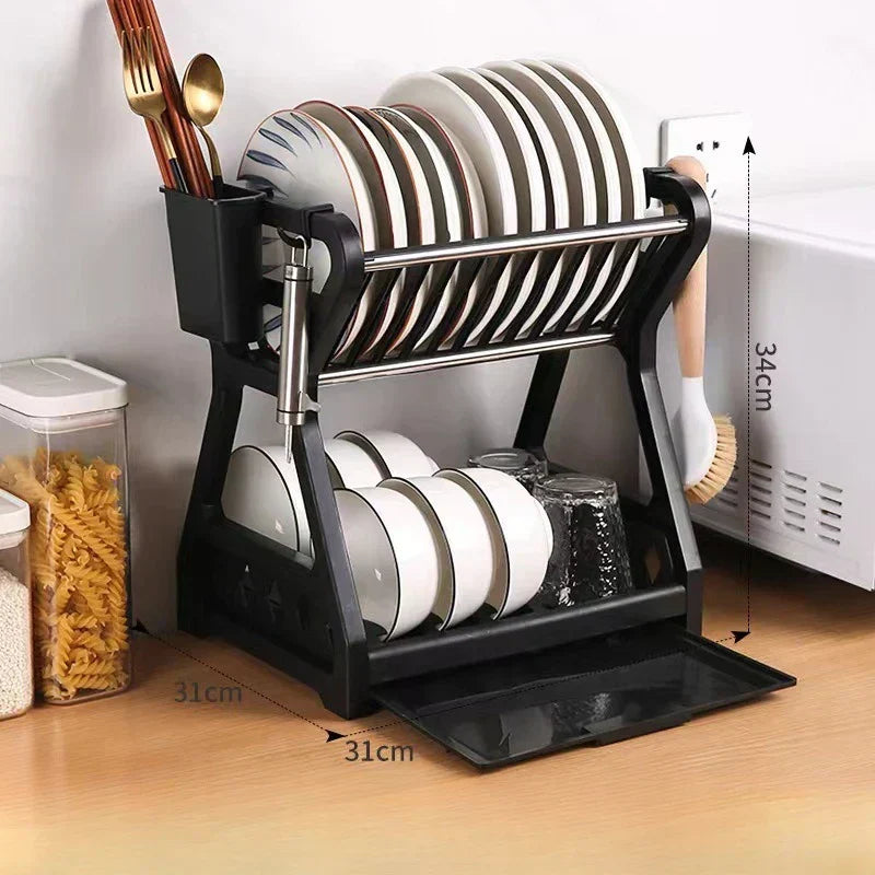 Compact Dish Rack Tray