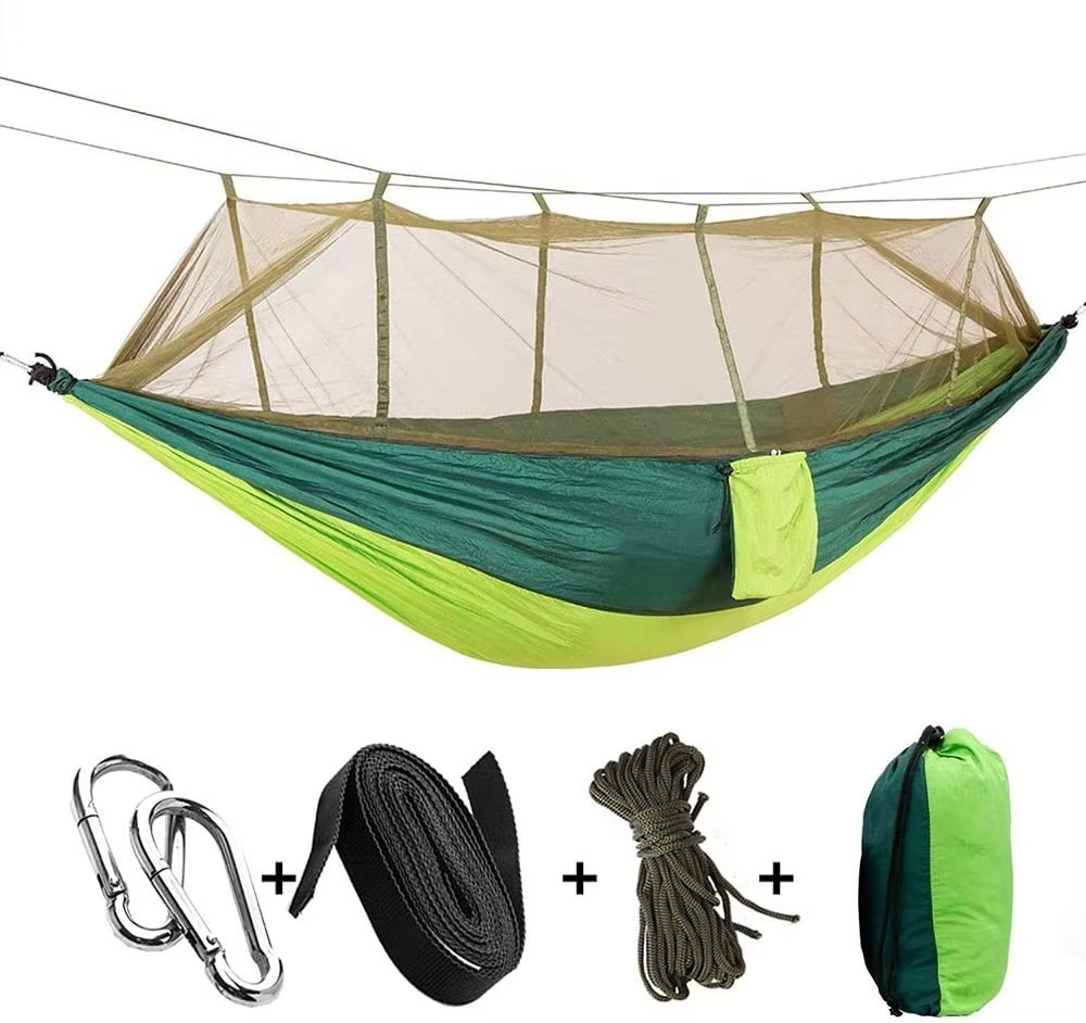 Compact Double Hammock with Bug Net
