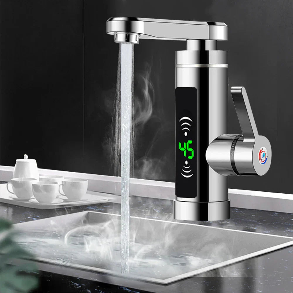 Fast Heat Kitchen Faucet with 360° Rotating Stainless Steel Spout