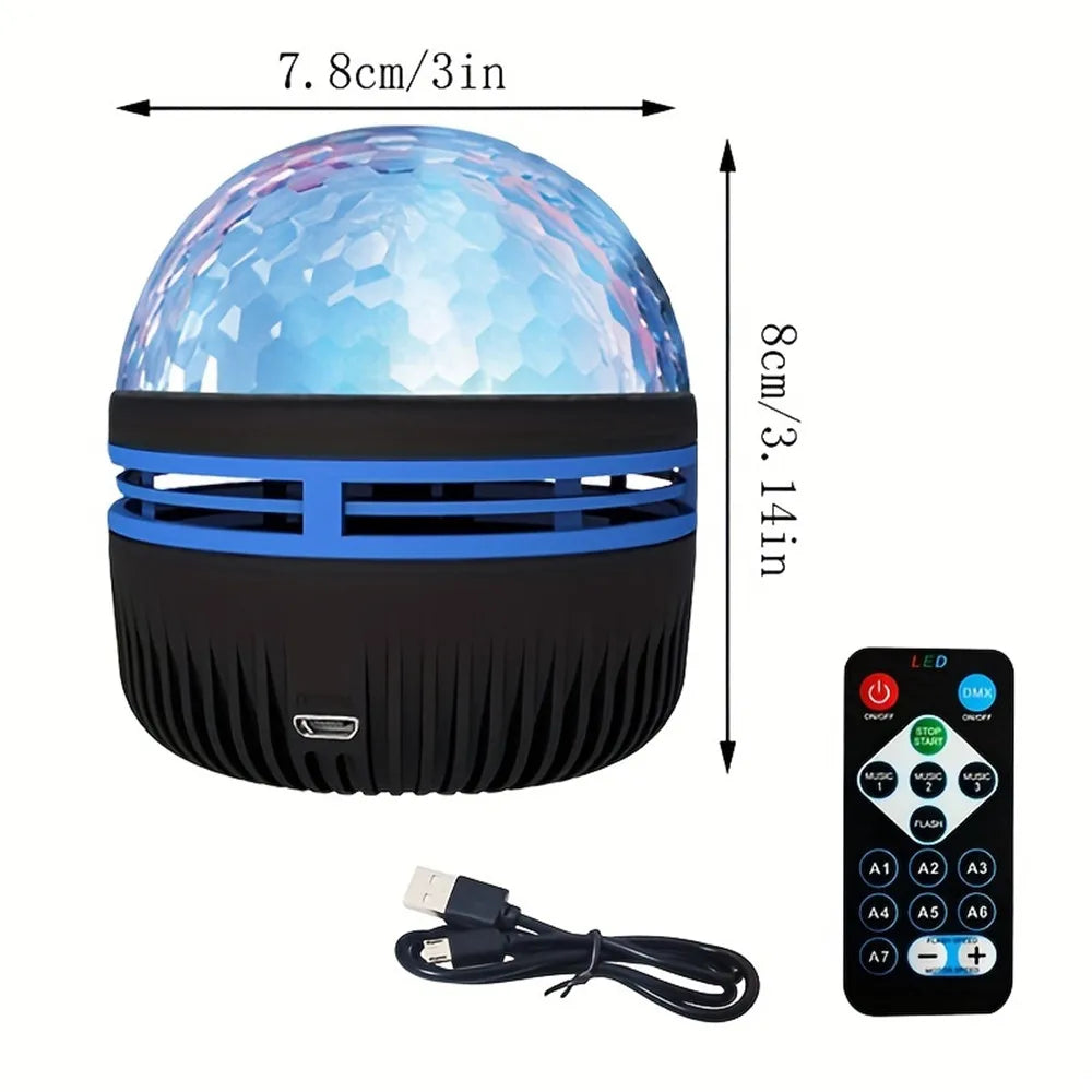Colorful USB Star Night Light Projector