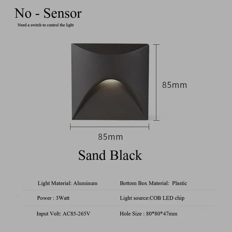 Outdoor Waterproof 3W LED Stair Wall Light