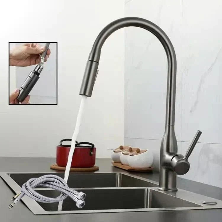 Cofik | Modern Steel Faucet with Pull Down Sprayer