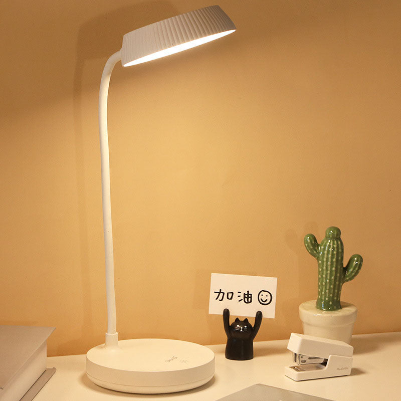 Simple Round LED Desk Lamp with USB Port