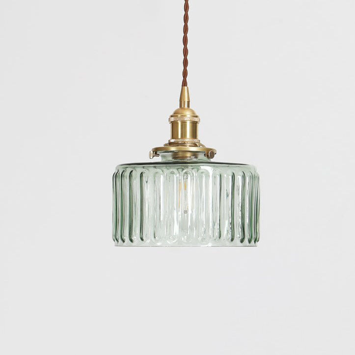 Sleek Copper Glass Pendant Light Fixture