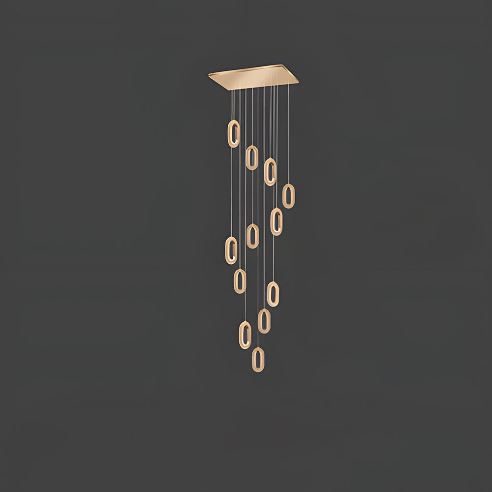 Contemporary Metal LED Hanging Light Fixture