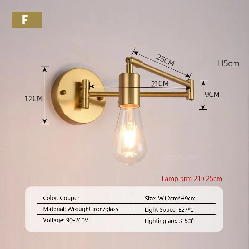 Modern Adjustable Arm LED Reading Lamp