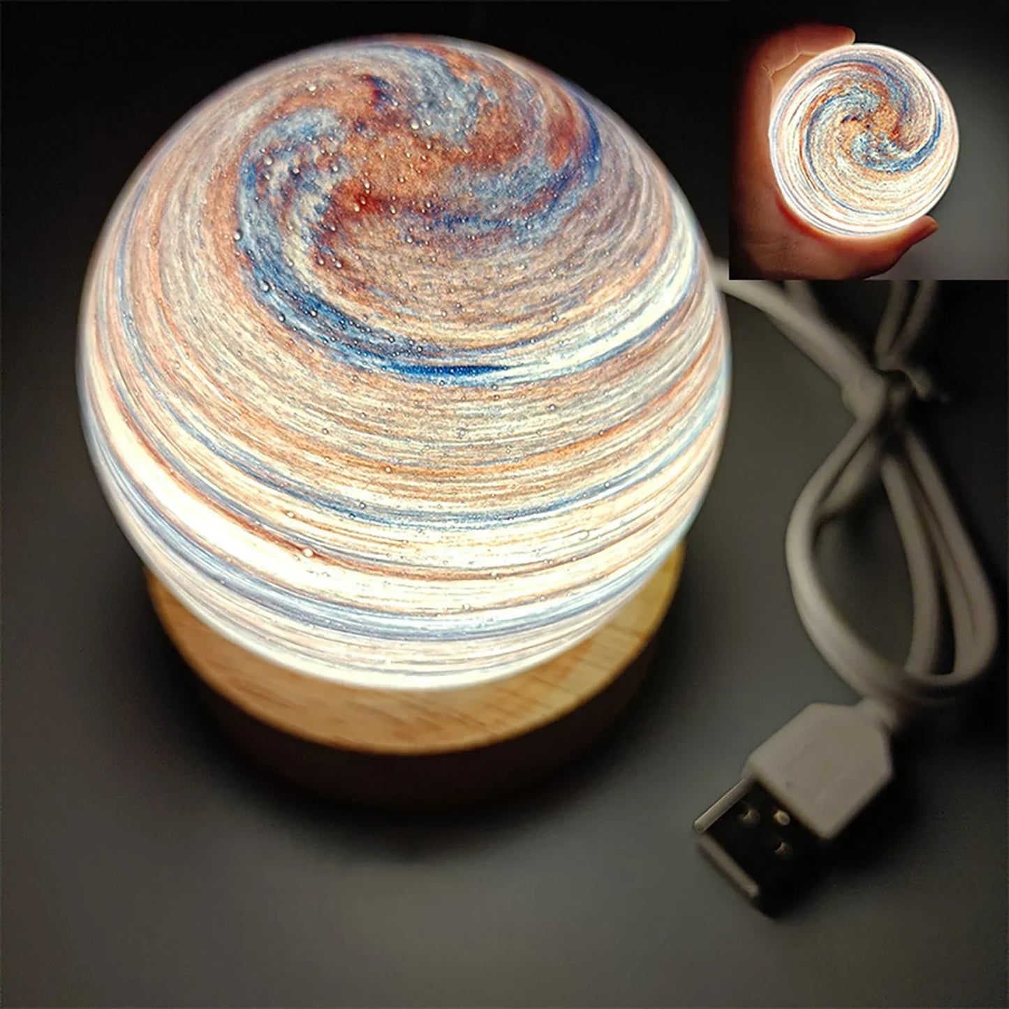 Colorful Galaxy Glow Table Lamp