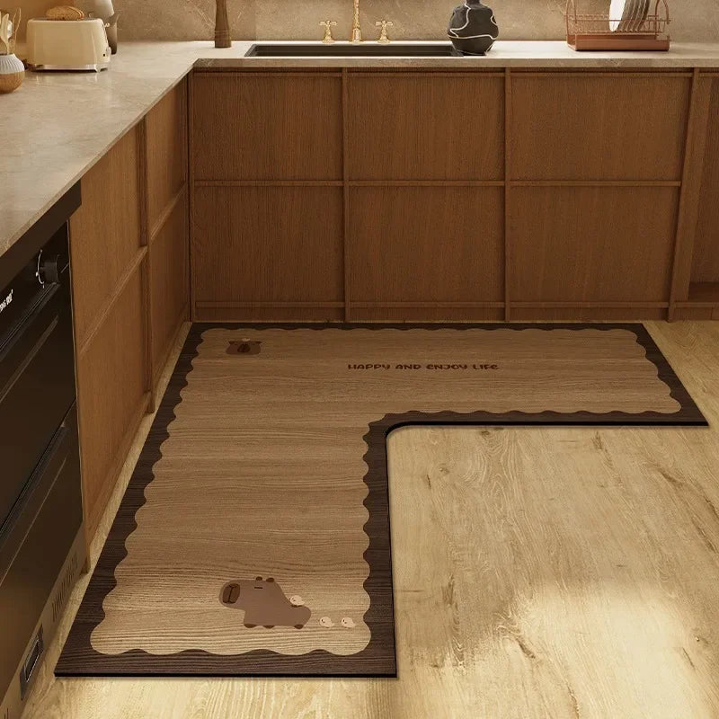 Premium Anti-Slip Corner Floor Mat
