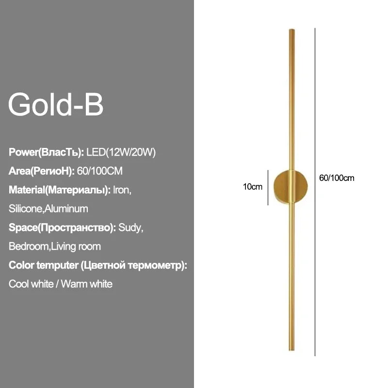 Slim LED Wall Light – Contemporary Up Down Lamp
