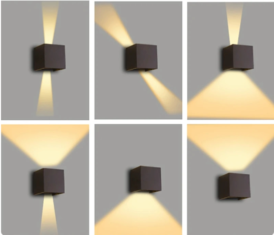Bright Square LED Wall Lights