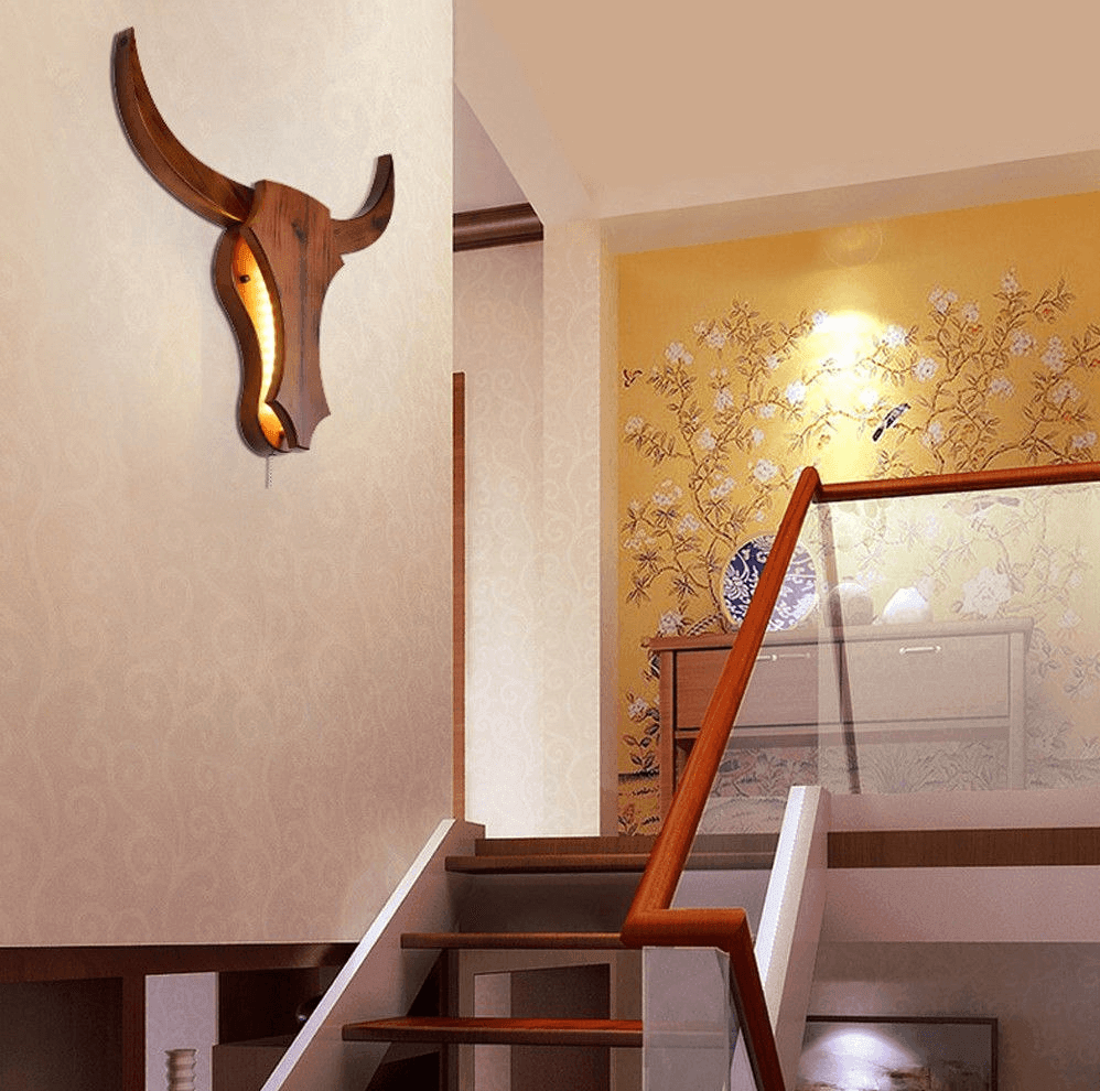 Unique Bull Head Table Lamp