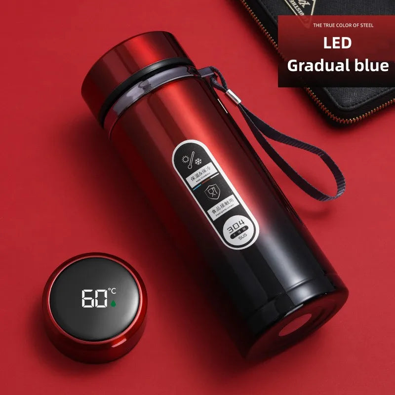 Insulated Stainless Steel Travel Mug with LED Temp Screen