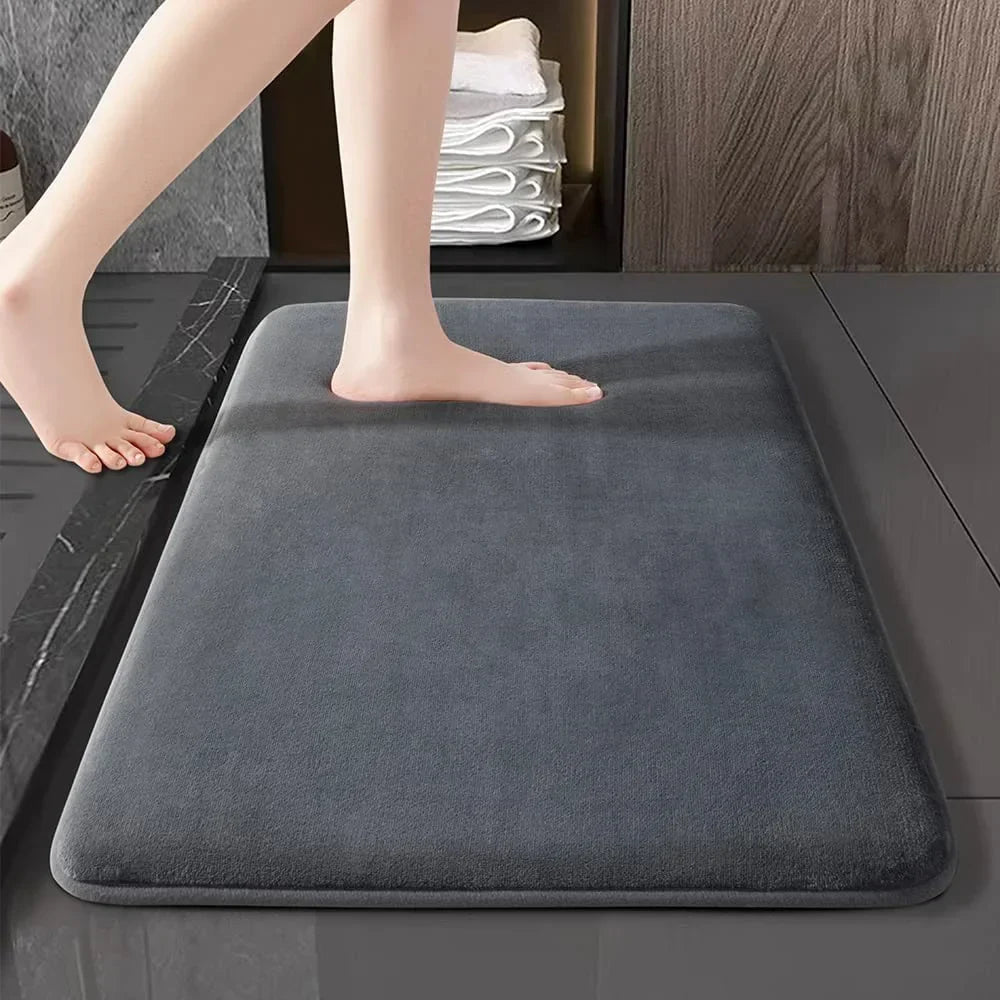 Plush Coral Soft Anti-Slip Entrance Door Mat