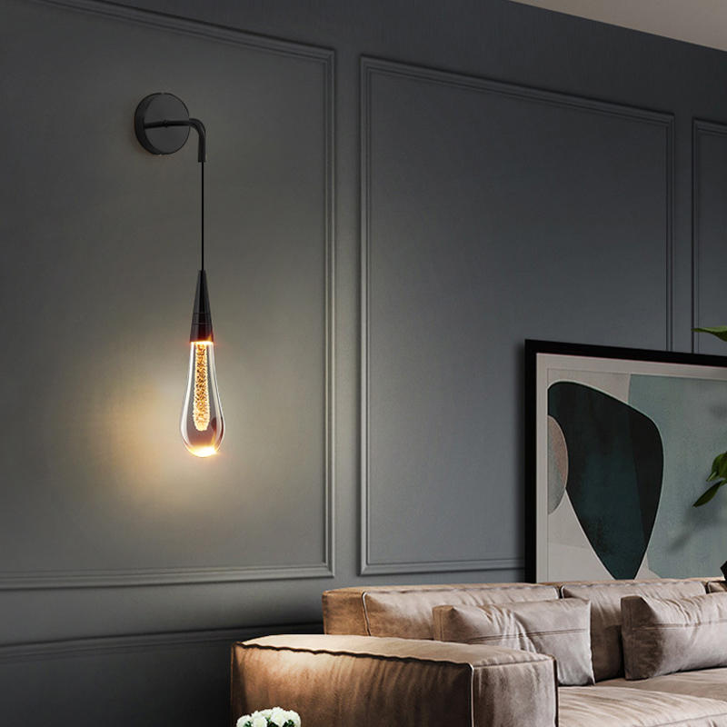 Elegant Glass Panel Wall Lamp