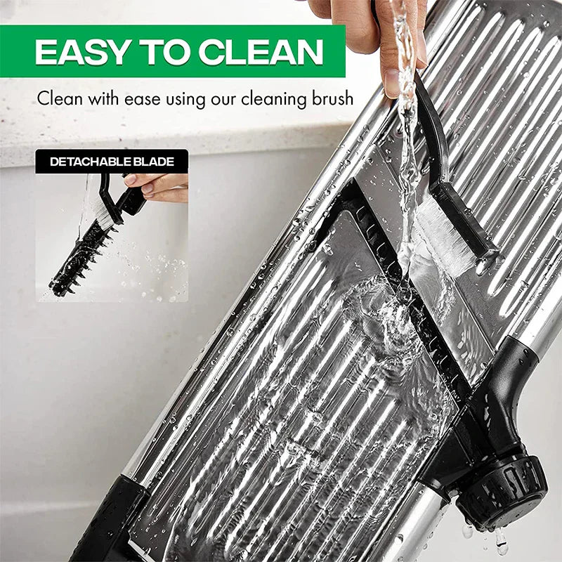 Easy Vegetable Slicer with Adjustable Stainless Steel Blade
