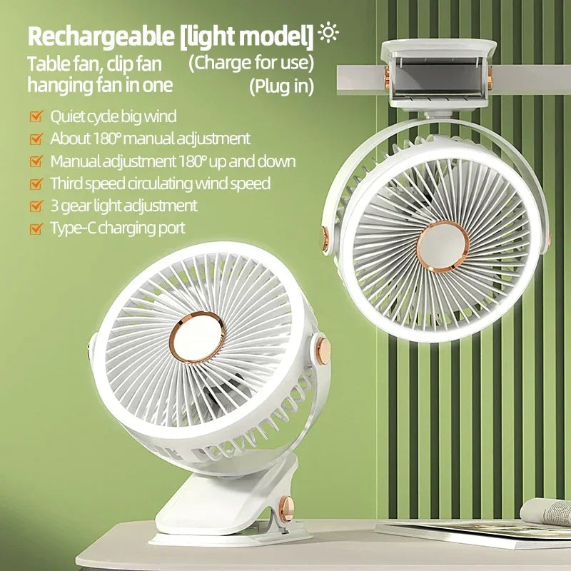 Portable Battery Powered Clip Fan