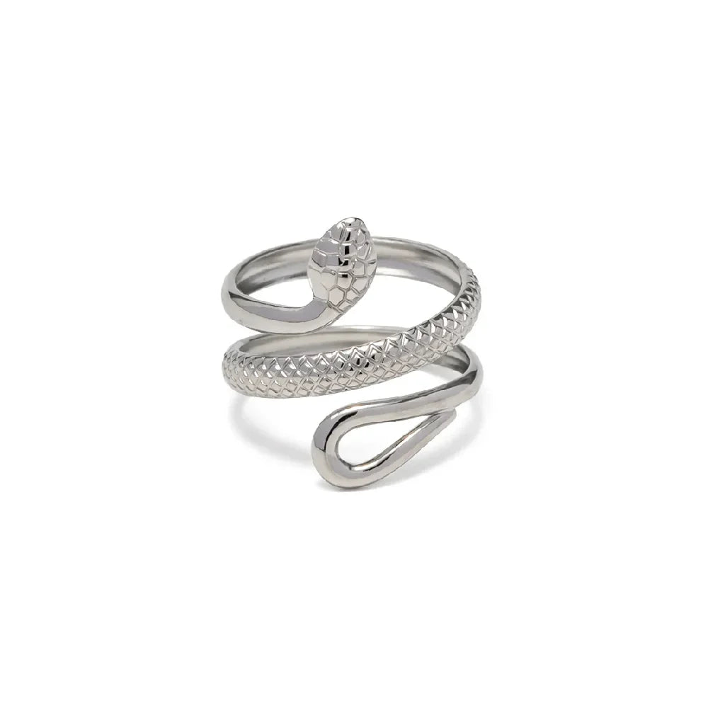 Flexible Coiled Snake Design Ring