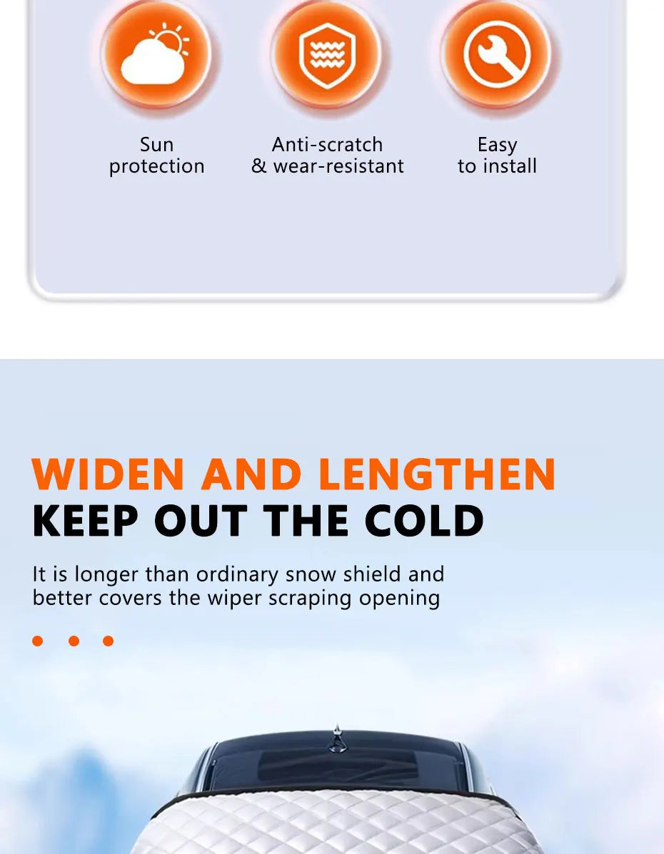 Premium 5-Layer Car Windshield Snow Cover