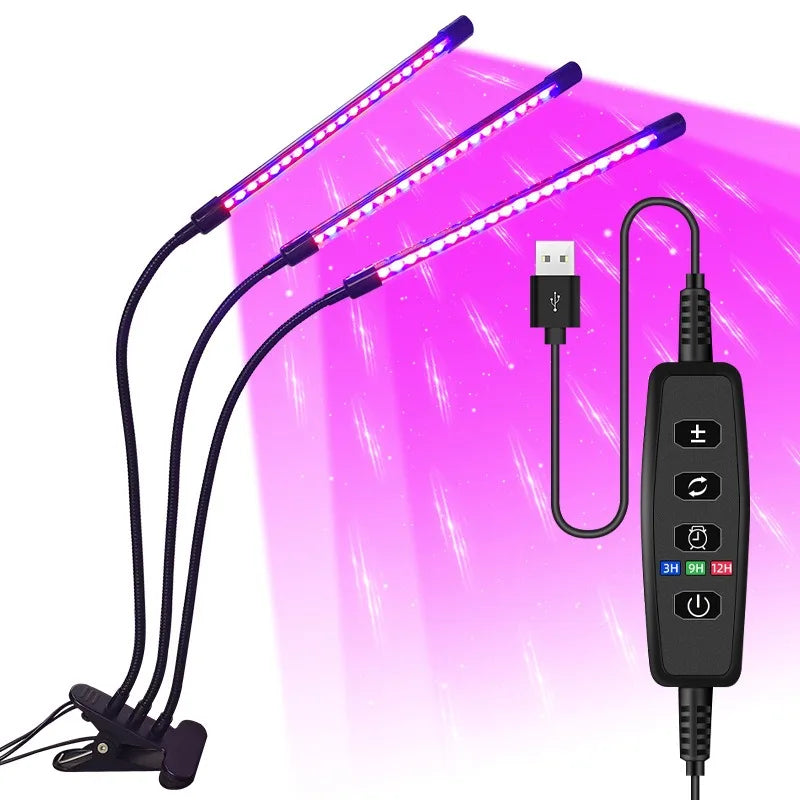 Smart LED Grow Lamp with Adjustable Timer