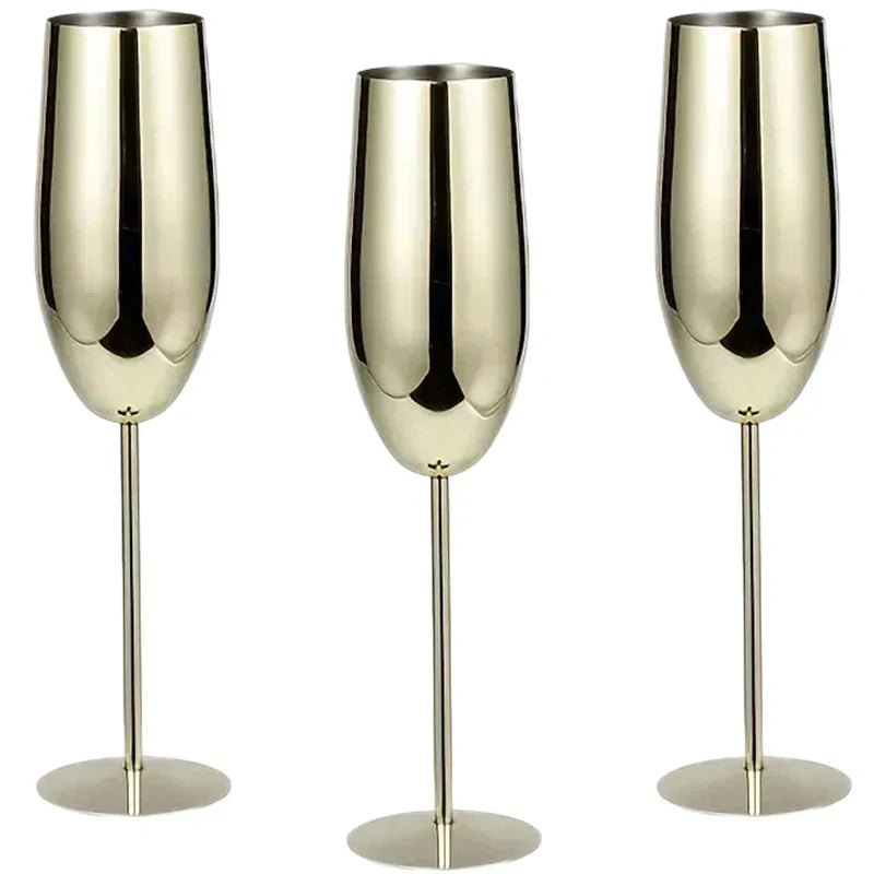 Durable Steel Drinking Glasses (6 Pack)