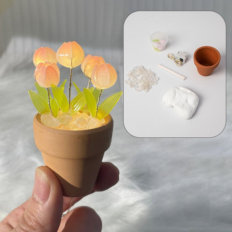 Beautiful Pink Table Night Light Lamp