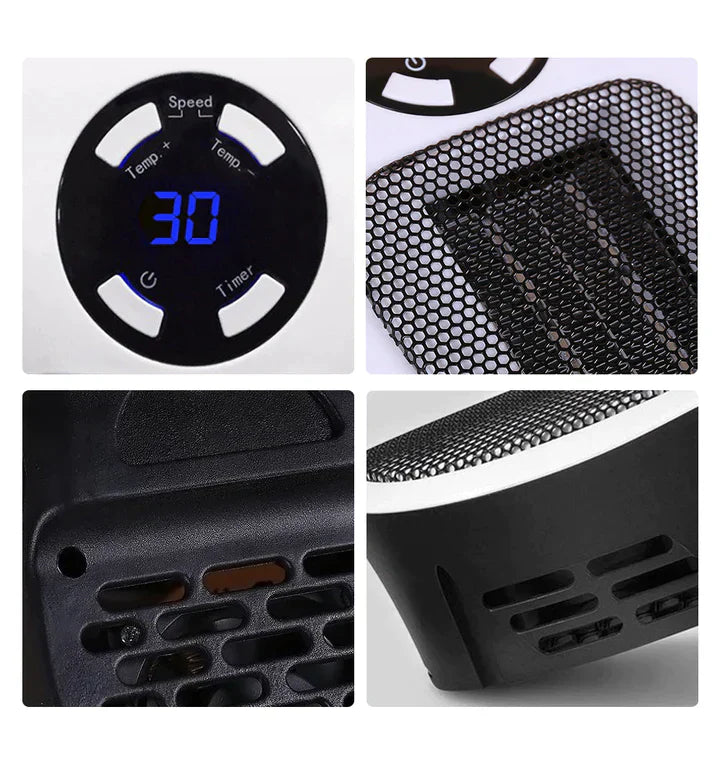 Portable Electric Space Heater with Thermostat