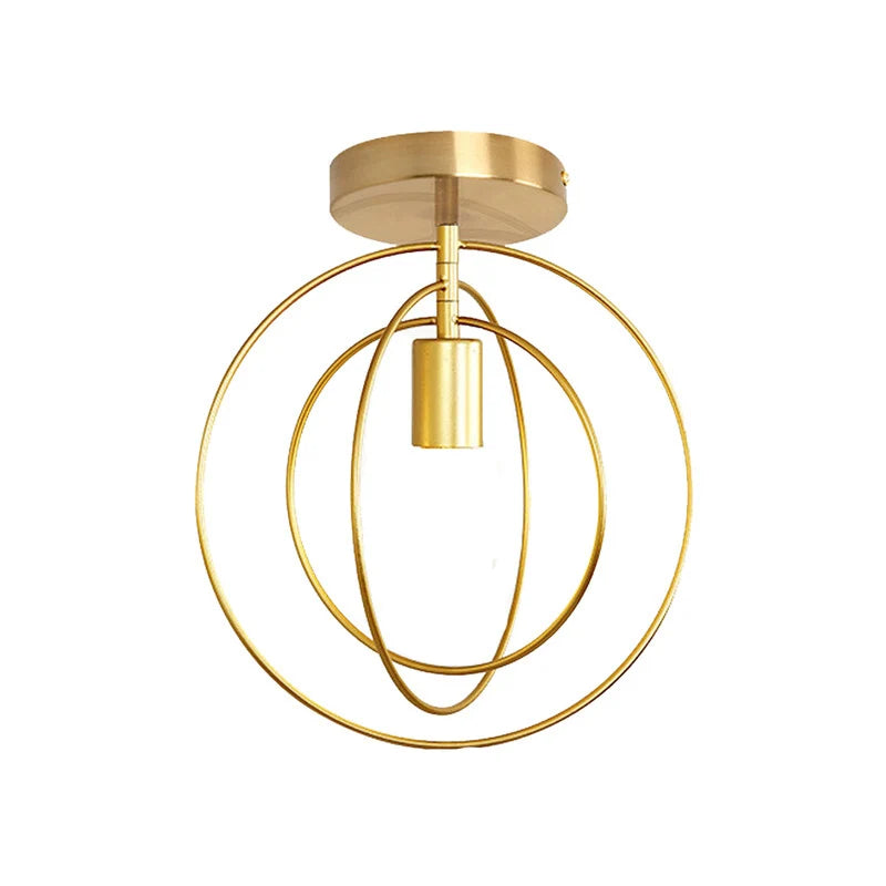 Sleek Bronze Metal Pendant Light