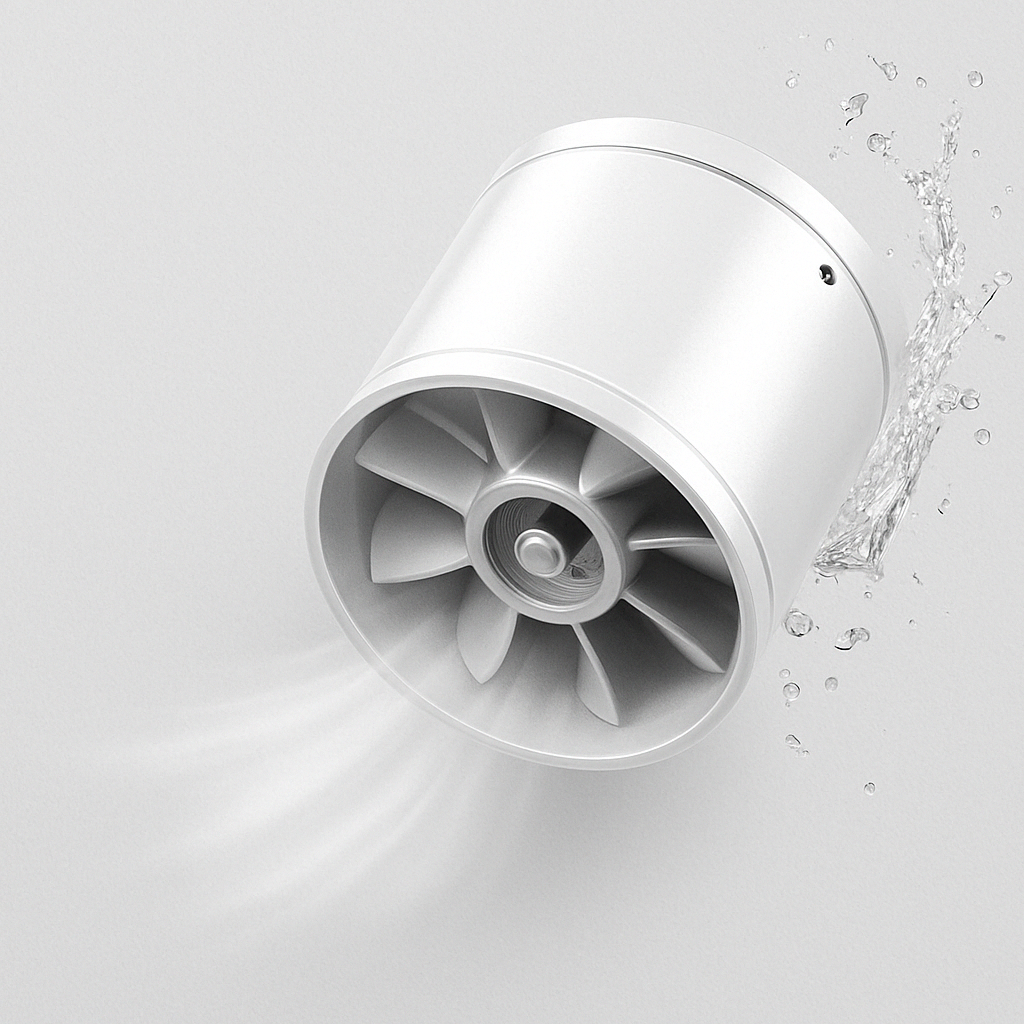 Quiet High Power Exhaust Fan for Kitchen Bathroom Office