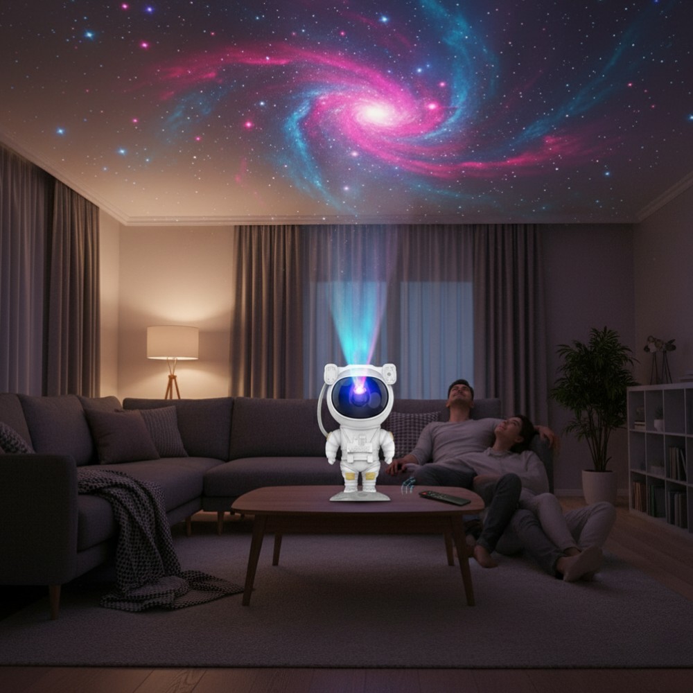 Colorful Space Night Lamp with LED Star Projector