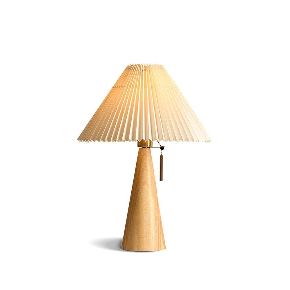 Vintage Chic Wooden Desk Lamp