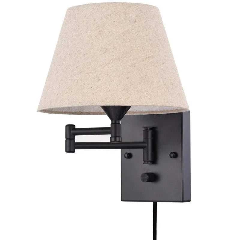 Flexible LED Wall Light with Fabric Shade