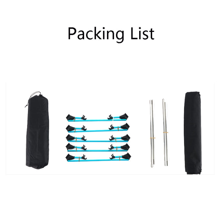 Portable Foldable Camping Bed Compact Black Frame