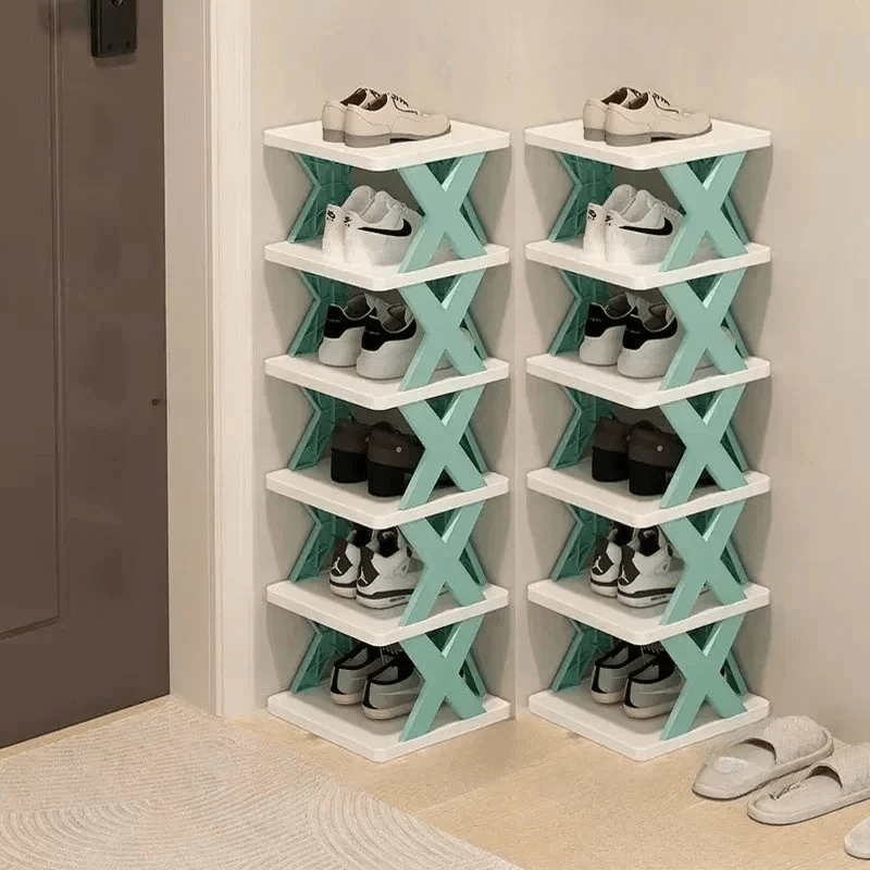 Space Saving Stackable Shoe Rack Cabinet