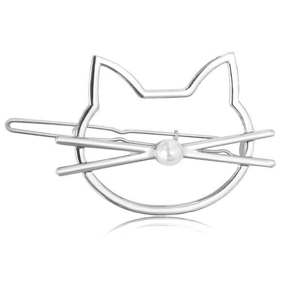 Cute Kitty Pearl Bobby Pin