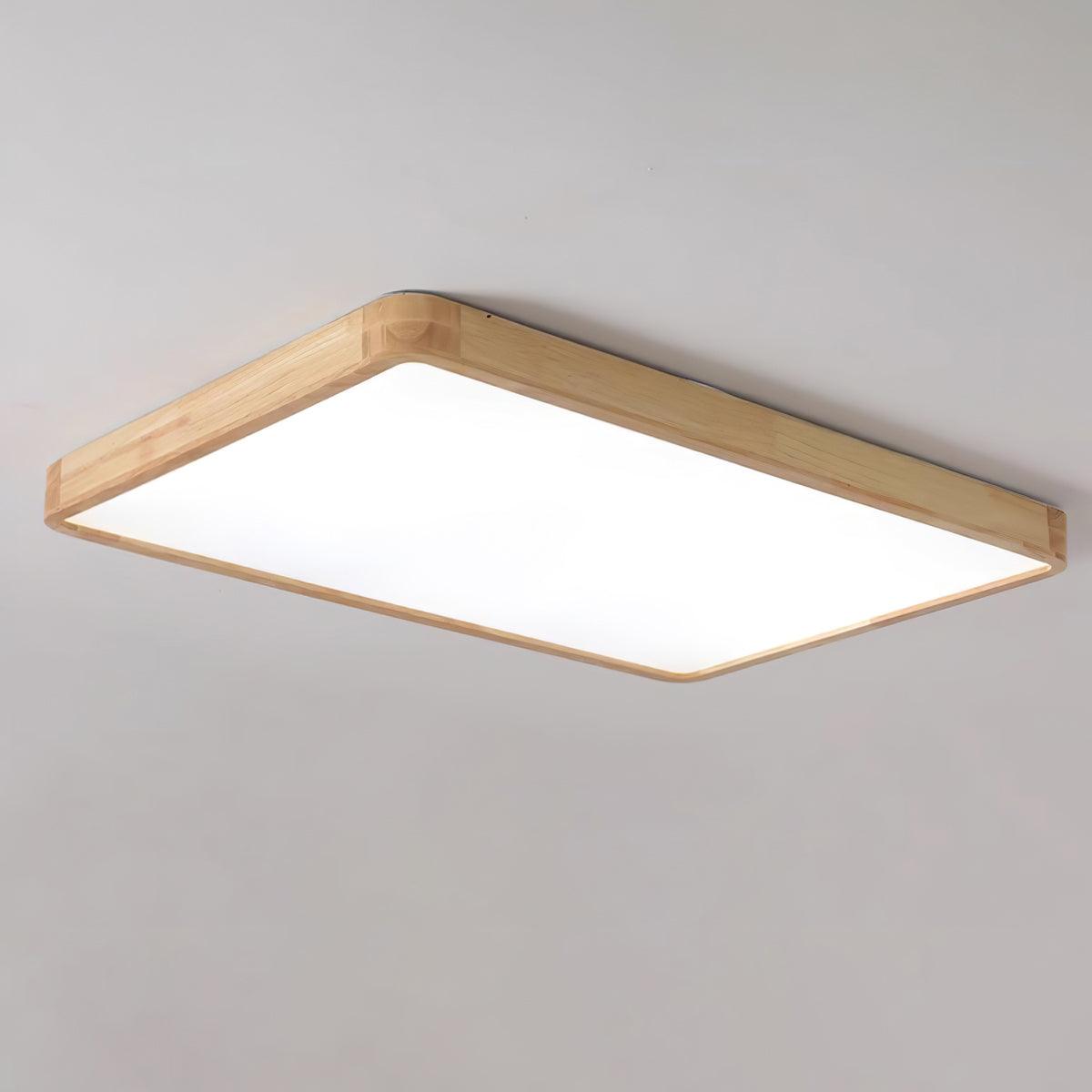Natural Wood LED Pendant Light Fixture