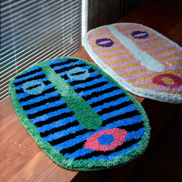 Colorful Face Design Bathroom Mat - Cofik