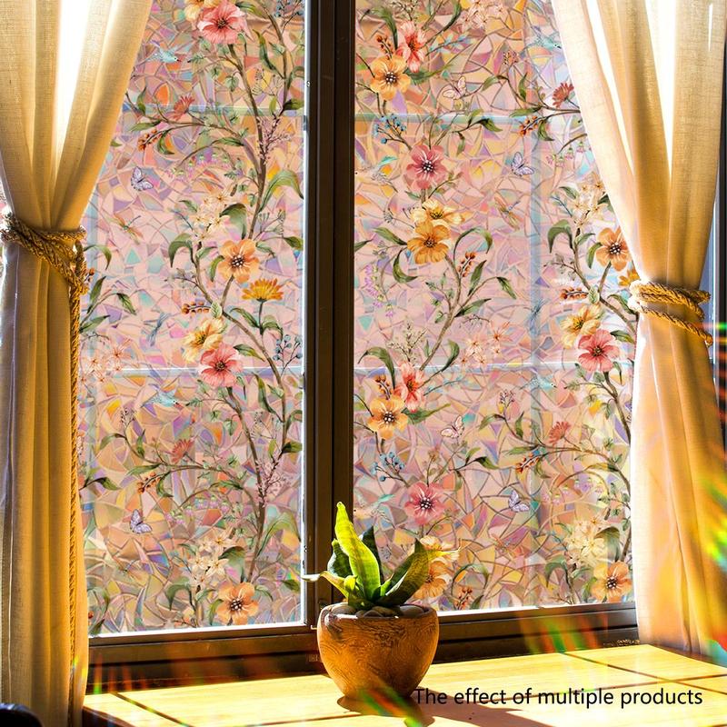 Vibrant Flower Vinyl Window Decal