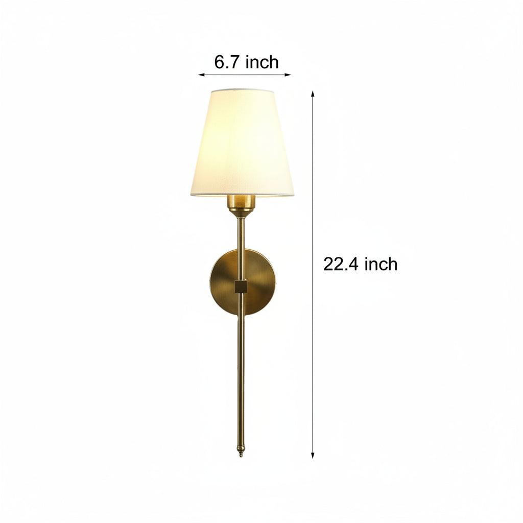 Contemporary Copper LED Wall Lamp Shade