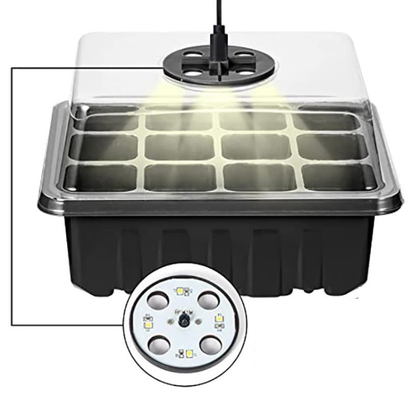 Indoor Herb Planters with LED Grow Lights, 5 Pack