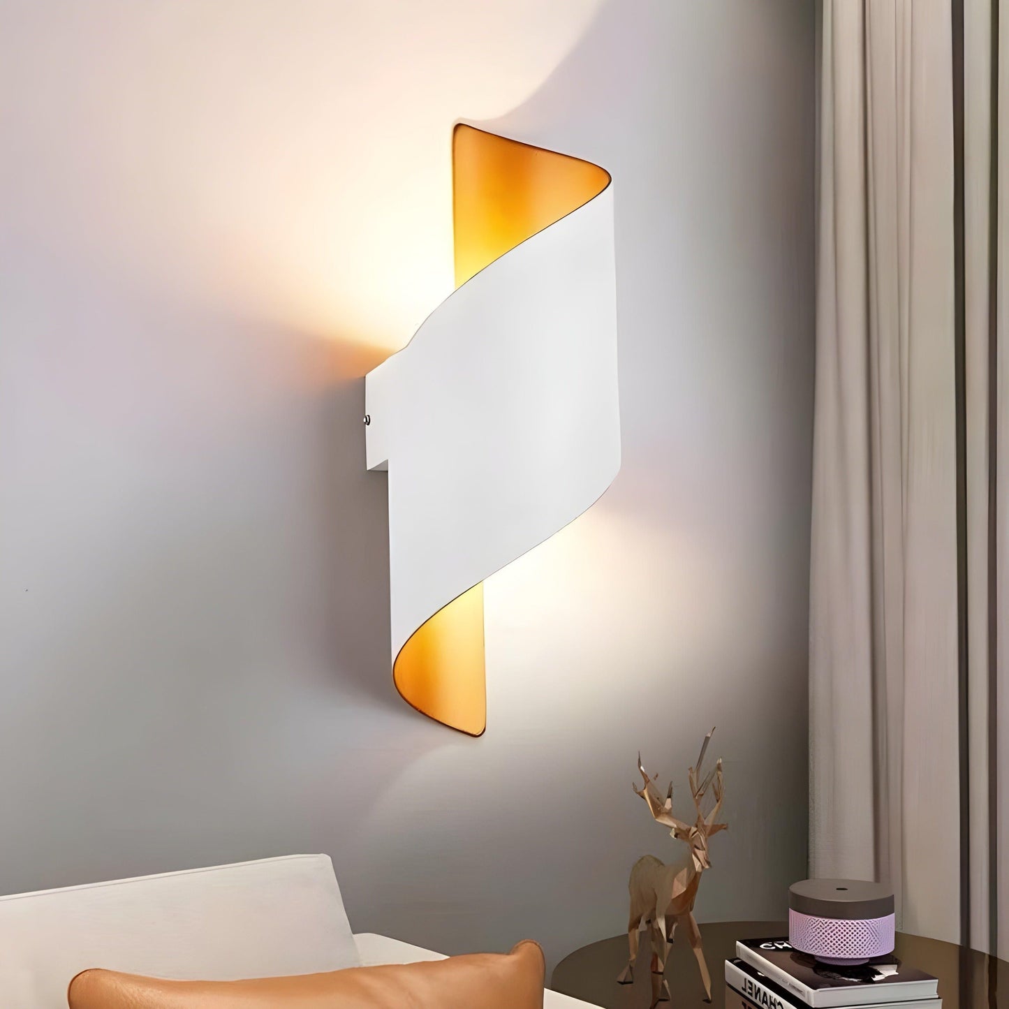 Modern Spiral LED Outdoor Wall Light