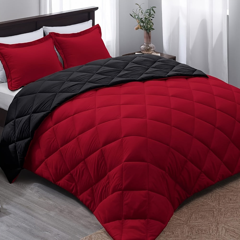 Soft Reversible Microfiber Duvet Cover Set